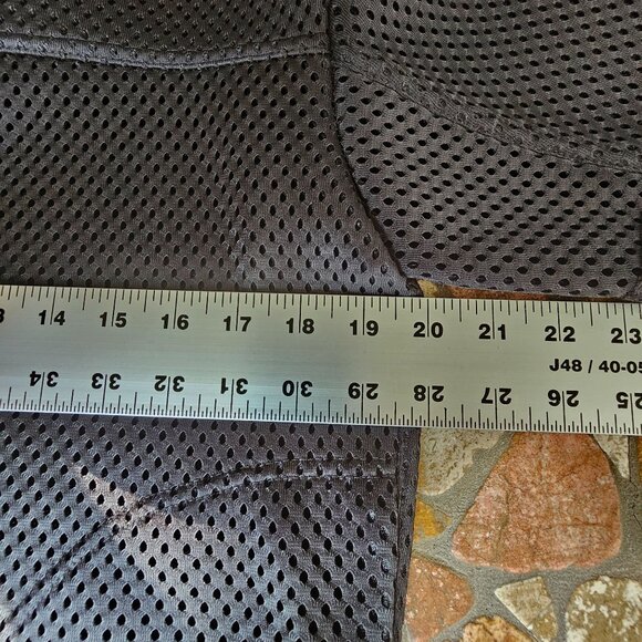 Fabletics Black Mesh Zip-Up Short-Sleeve Jacket Casual Athleisure Wear, Size XL - Picture 7 of 8